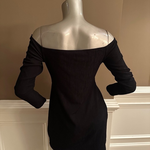 Royalty By Maluma Cutout Halter Knit Black Dress Sz Large - Picture 5 of 5